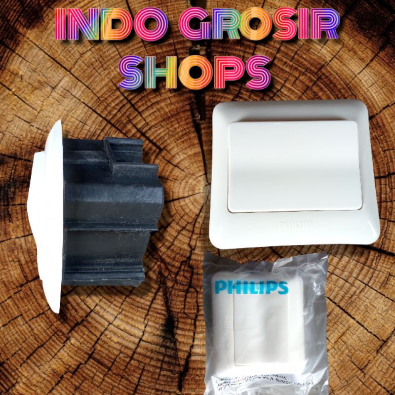 Inbow dus Mangkok saklar emboss bisa Broco saklar panasonic Philips