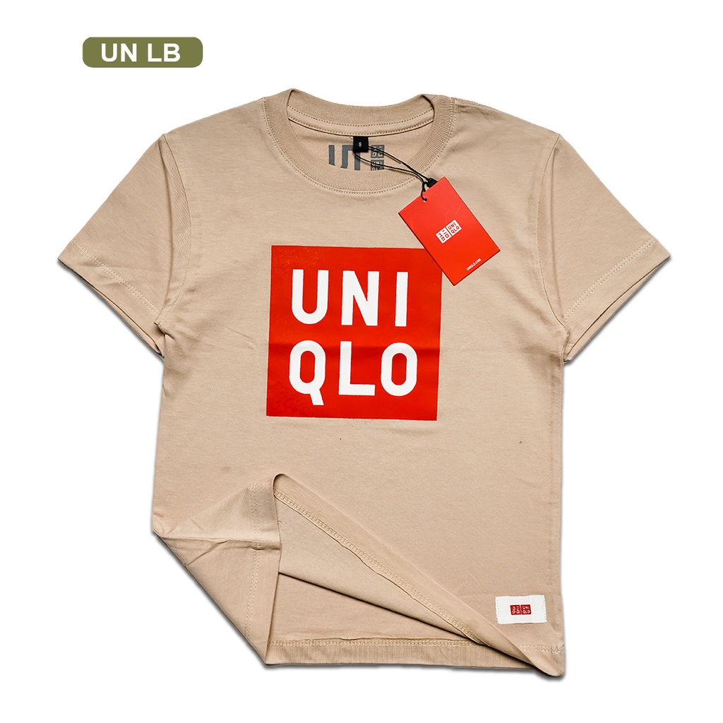 UNI-01 Kaos anak laki-laki dan perempuan umur 1 - 12 tahun| Baju Setelan atasan anak tanggung| Pakaian anak-anak distro keren motif simple| Kaos katun combed 30s