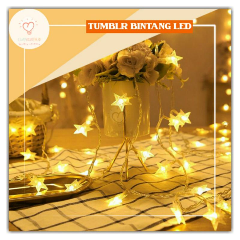 LAMPU BINTANG USB / STAR NIGH LIGHT / LAMPU STRING BULAN / LAMPU TUMBLR BULAN BINTANG