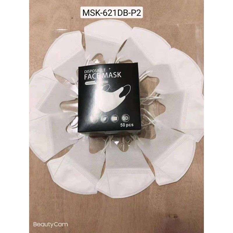 masker duckbill garis