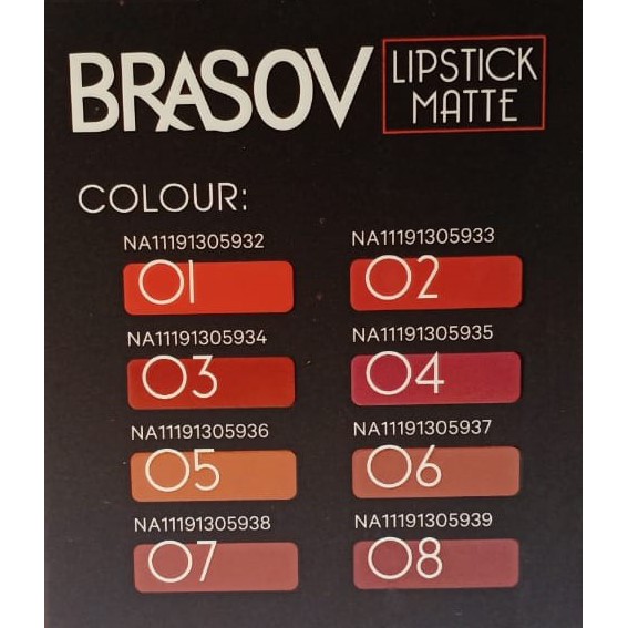 BRASOV Lipstick Matte - 3,8gr