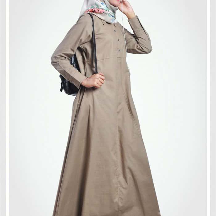 Damoza Gamis Aisya Series - Beige - All Size