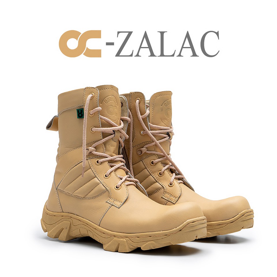 SEPATU PDL BOOT KULIT OC-ZALAC 100% FUUL KULIT