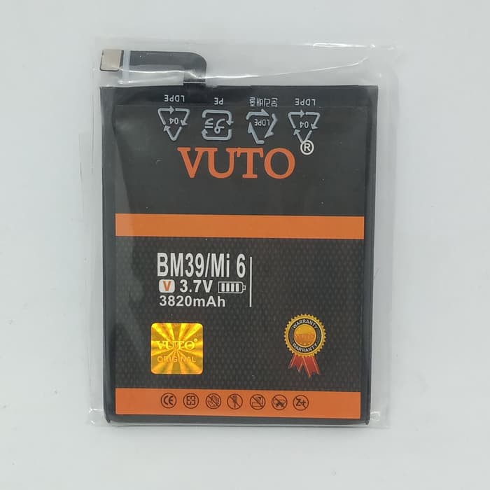 Double Power Battery Batre baterai Vuto XIAOMI MI6 Mi 6 BM39 BM 39