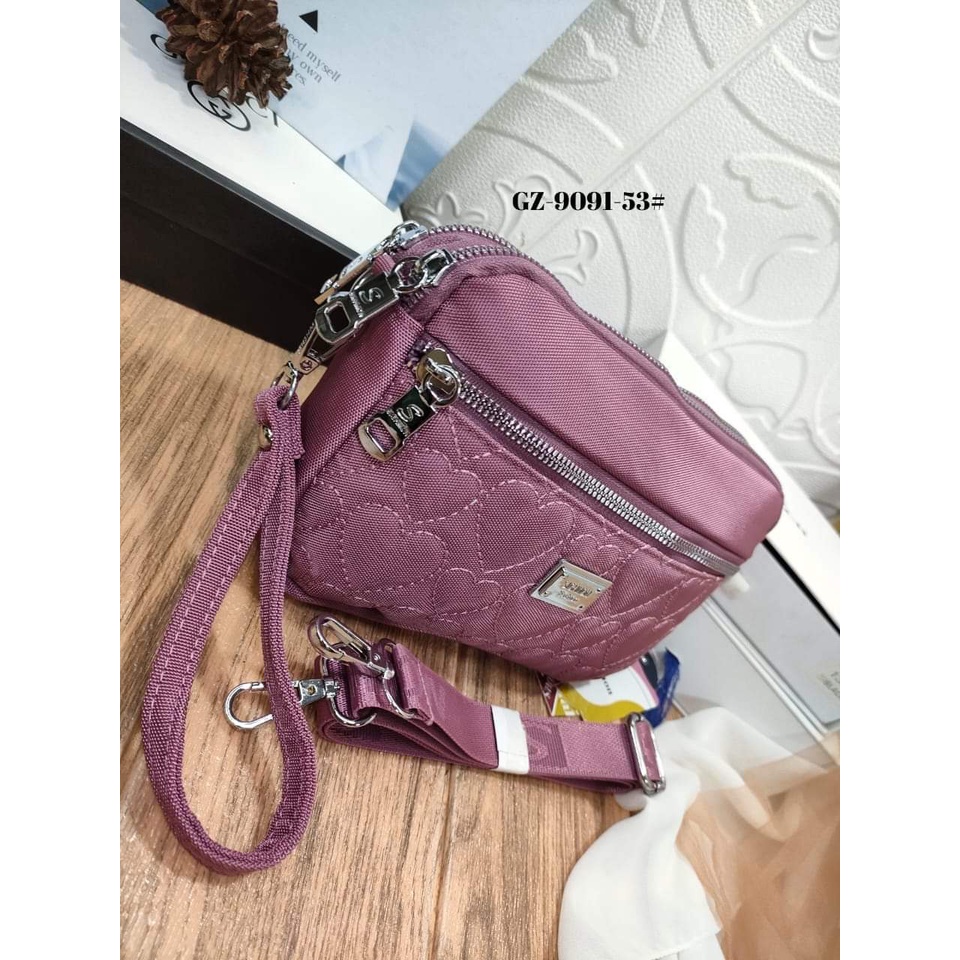 Sighmon Dompet selempang 9091-53 Bahan Kanvas. Tas Wanita Import BEST SELLER.!!! Sighmon Selempang wanita Sighmon ORI BISA BAYAR DITEMPAT.!!!