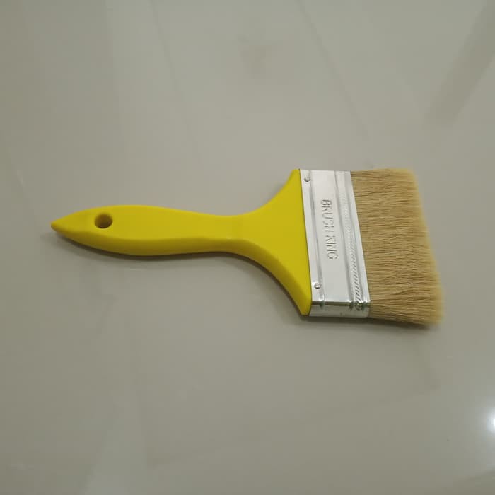 Kuas Cat Besi Kayu Tembok Serba Guna 4&quot; 4 Inch 4in 4inch Gagang Plastik