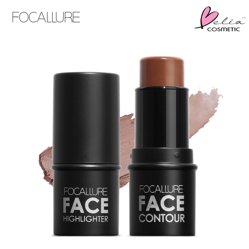 ❤ BELIA ❤ FOCALLURE FA01 Highlighter &amp; Contour Multi Stick | Silky Cream Highlighter / Contour - 4 Colours | BPOM