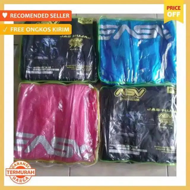 Jas hujan ASV KARET CARBON import ✈jaket celana ujan transparan original,sedia axio,adidas,polkadot