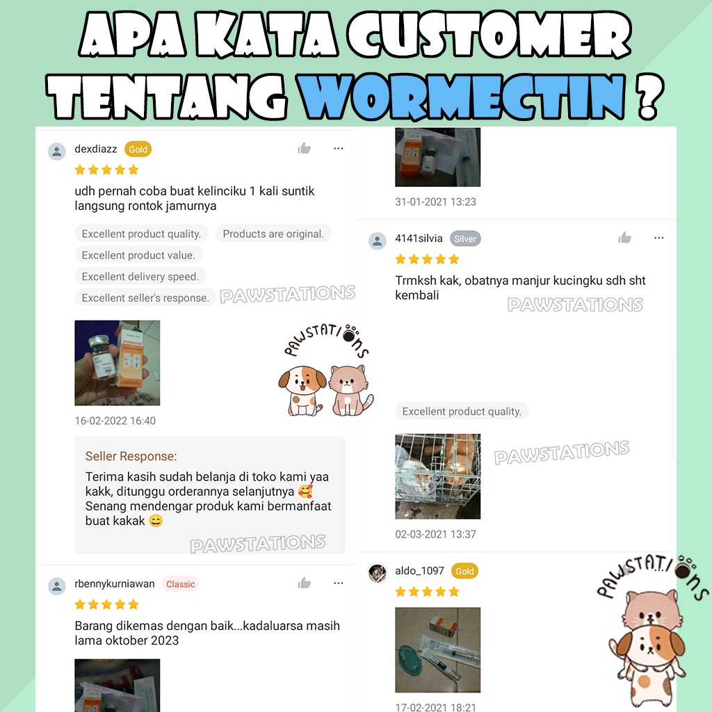 WORMECTIN 5ml Obat Jamur Kucing Obat Cacing Kucing Obat Parasit Kucing Obat Jamur Anjing Obat Cacing Anjing Obat Parasit Anjing Obat Jamur Kelinci Obat Cacing Kelinci