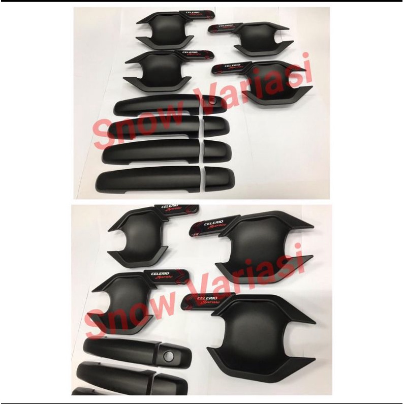 Paket Outer Handle Suzuki Celerio Activo Cover Hitam Chrome