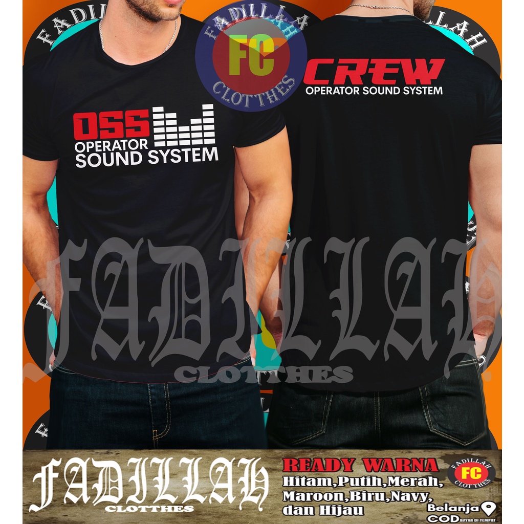 Kaos Audio OSS Operator Sound System OSS Crew Baju Musik