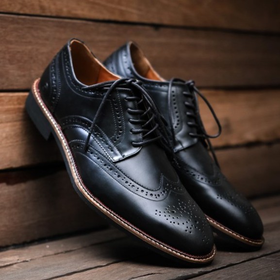 SEVILLA |MNM x Zapato| KULIT ASLI PREMIUM Sepatu Pantofel Pria Vintage