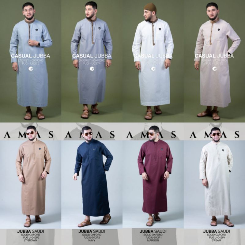 JUBAH SAMASE CASUAL JUBAH SAUDI SAMASE  JUBBA SAMASE U037 U042P