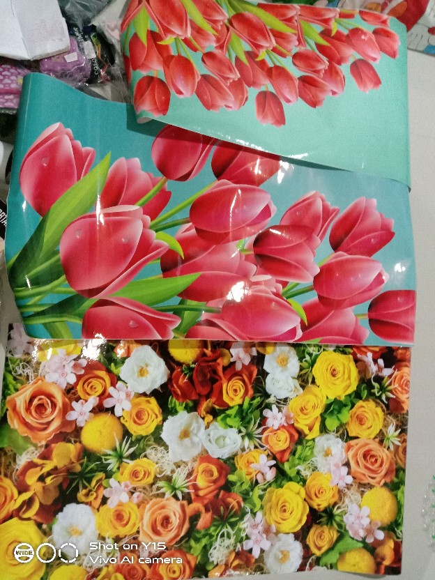 Stiker Kulkas 1 Pintu Dan 2 Pintu Bunga