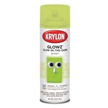 

krylon glow in the dark green,cat warna semprot menyala dikegelapan