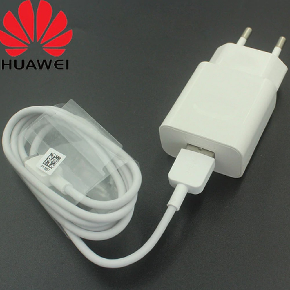 Travel Charger Huawei 5V/2A Kabel Data Micro USB 100cm - Putih