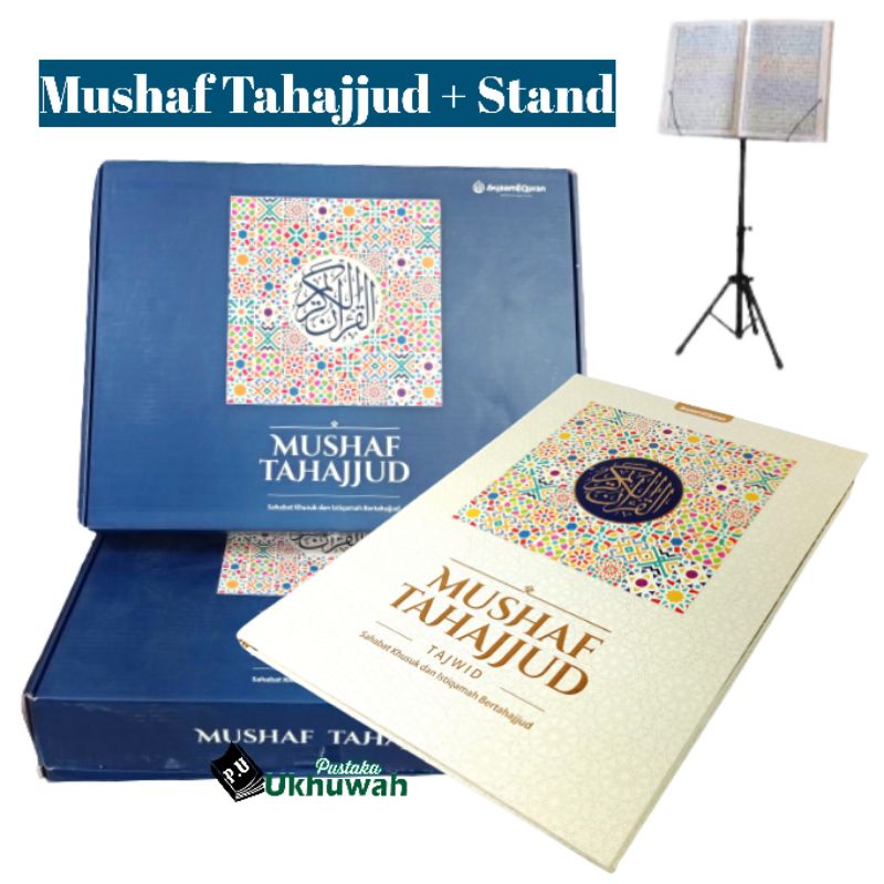 Al Quran Mushaf Tahajjud Tajwid Warna A3 + Standing Besi - Syaamil Quran
