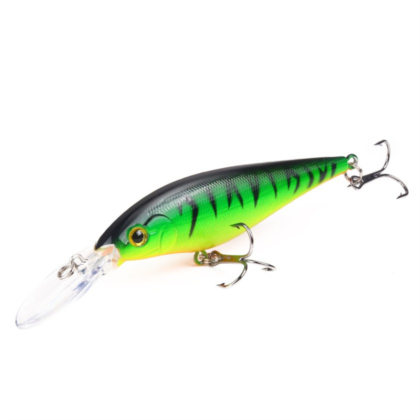 Shengyao 1Pcs Umpan Pancing Minnow 11cm/9.5g Fishing Lure Ikan Bass Floating Swimbait Wobbler Kail Memancing