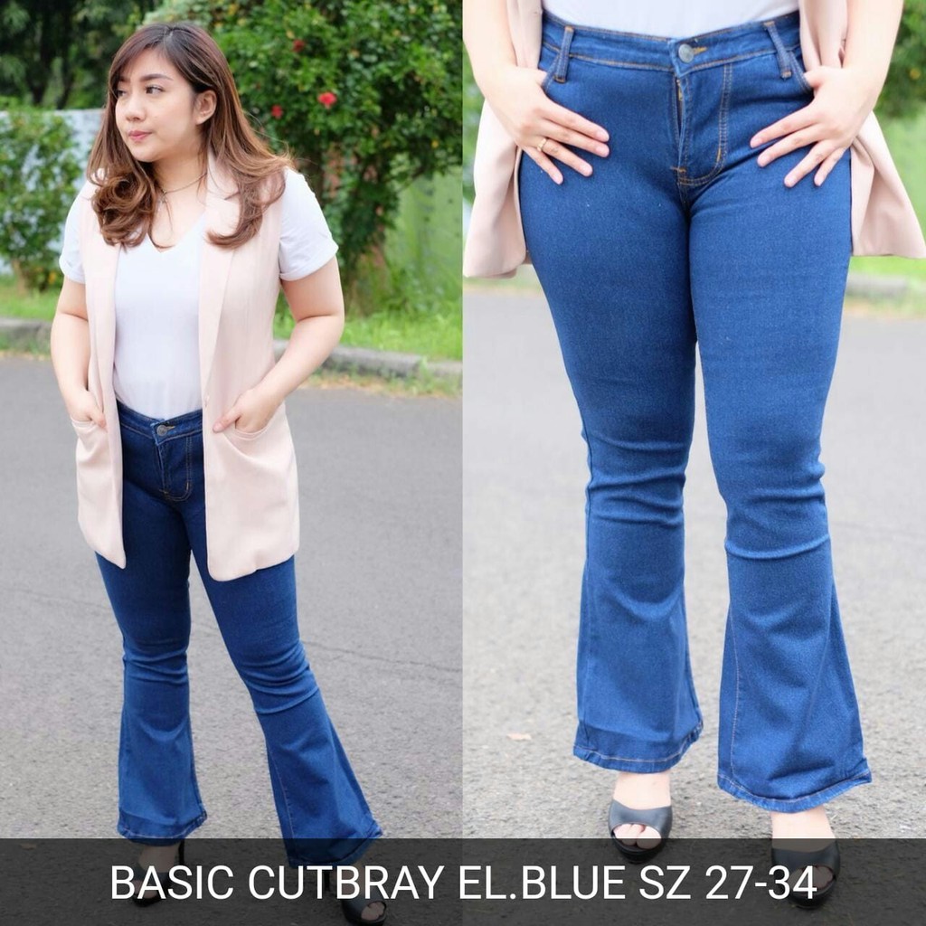 CELANA WANITA  BASIC CUTBRAY JEANS