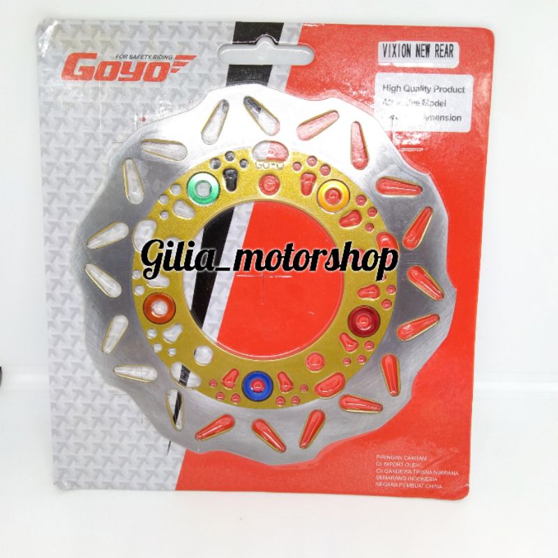 Piringan Disc Cakram Vixion New Belakang Piringan Motor Vixion New Standar Rivet Telapak Kaki Ring