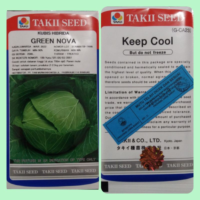 Kol/kubis Hibrida GREEN NOVA (20ML)