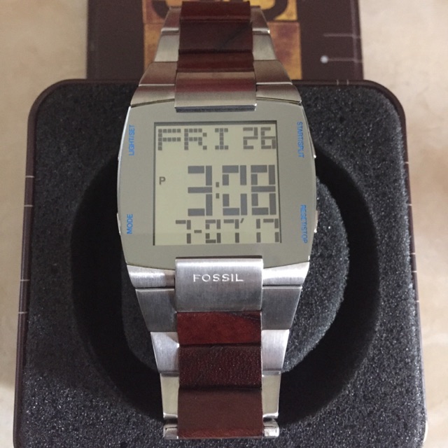 Fossil mens digital watch