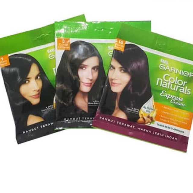  Garnier  color cat  rambut  sachet  20 gr Shopee Indonesia