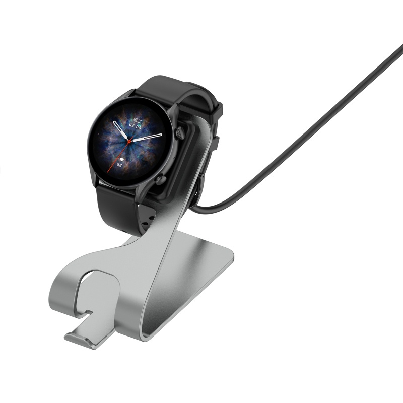 Cre Charging Dock Smartwatch Amazfit T Rex 2 / GTS3 / GTR3 / GTR3 Pro Magnetik Dengan Kabel USB