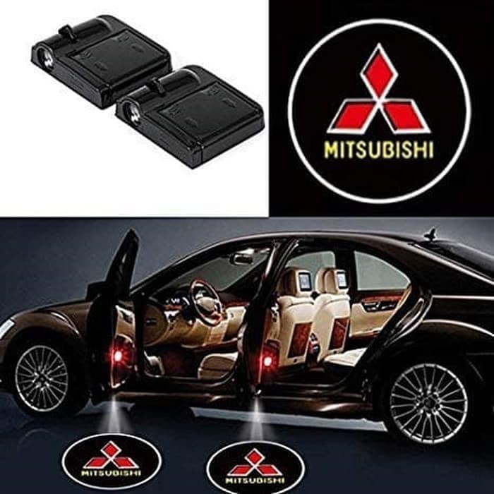 DOOR LIGHT STYLE LAMP MITSUBISHI LAMPU PINTU MOBIL WIRELESS PROJEKTOR