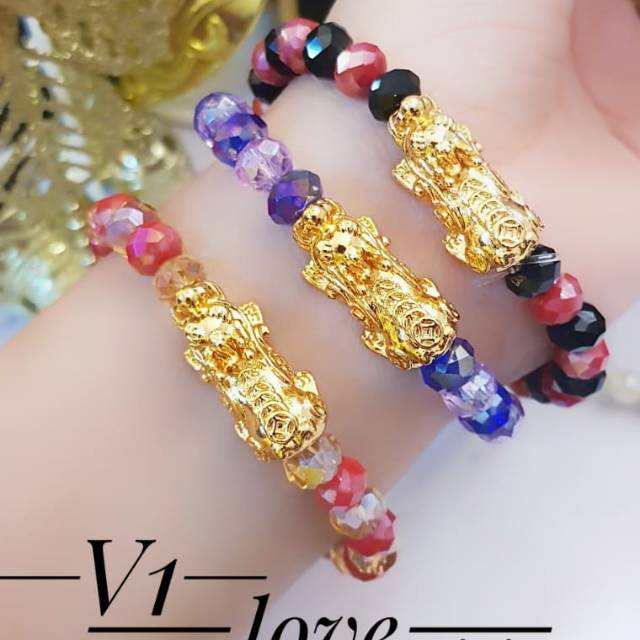 Gelang pixiu lapis emas 24k 0205