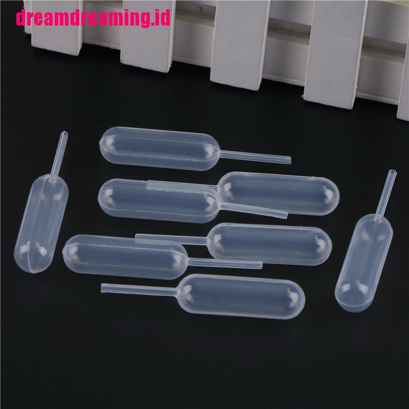 100pcs Pipet Transfer Sekali Pakai Bahan Plastik Ukuran 4ml