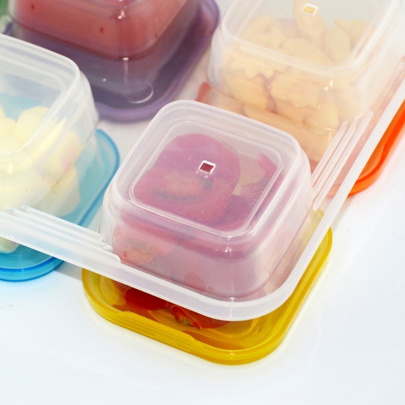 Mary Children Baby Food Container Refrigerator Freezing Cubes with Tray Storage Box