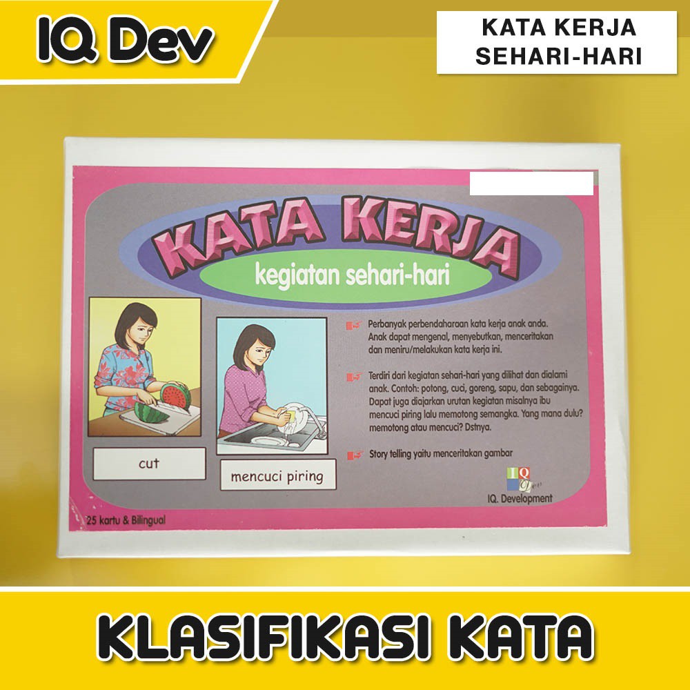 IQ DEV MAINAN TERAPI & EDUKASI ANAK|ORIGINAL|KATA KERJA