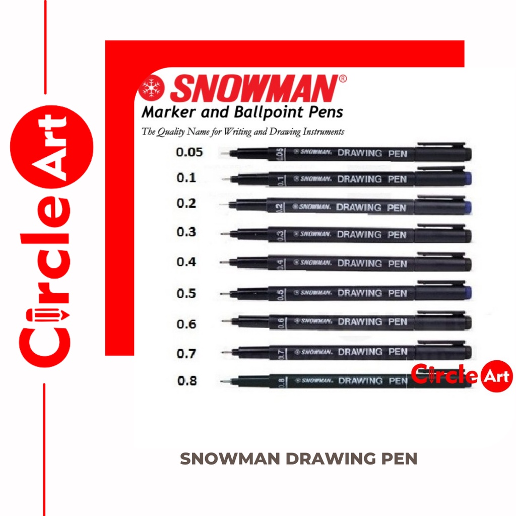 

Snowman drawing pen / Snowman / FT 700 / 0.05 0.1 0.2 0.3 0.4 0.5 0.6 0.7 0.8