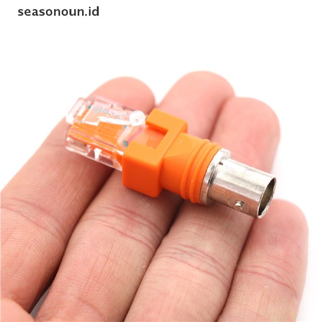 【seasonoun】 BNC Female to RJ45 Male Coaxial Barrel Coupler Adapter RJ45 to RF Connector .