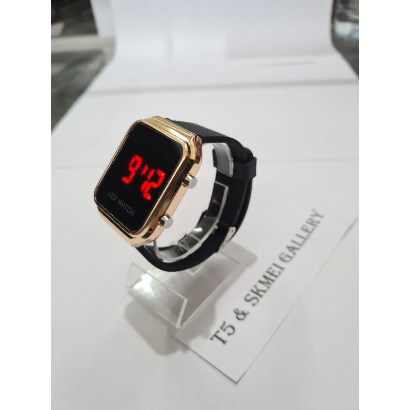 Jam Led watch NEW model kaca polos original free gift box