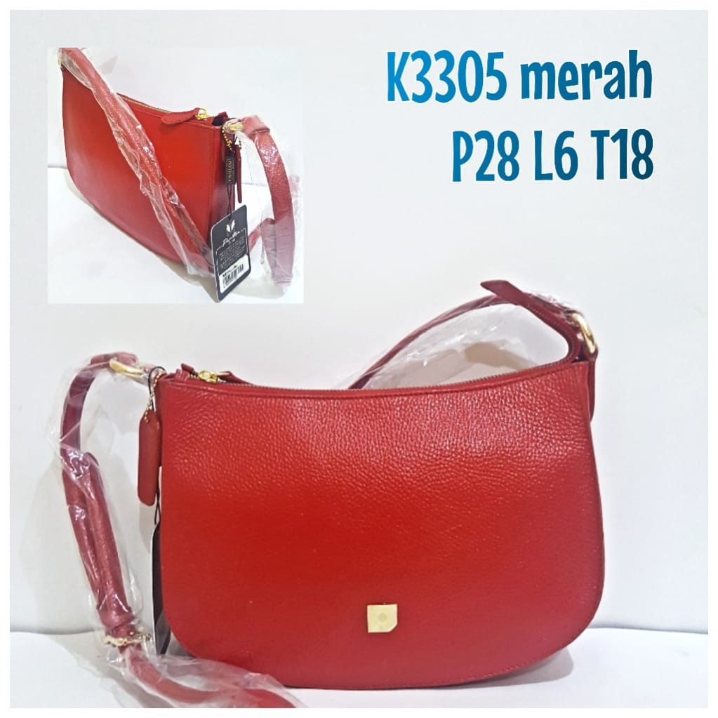 Tas Kulit Papillon Original K3305 Merah