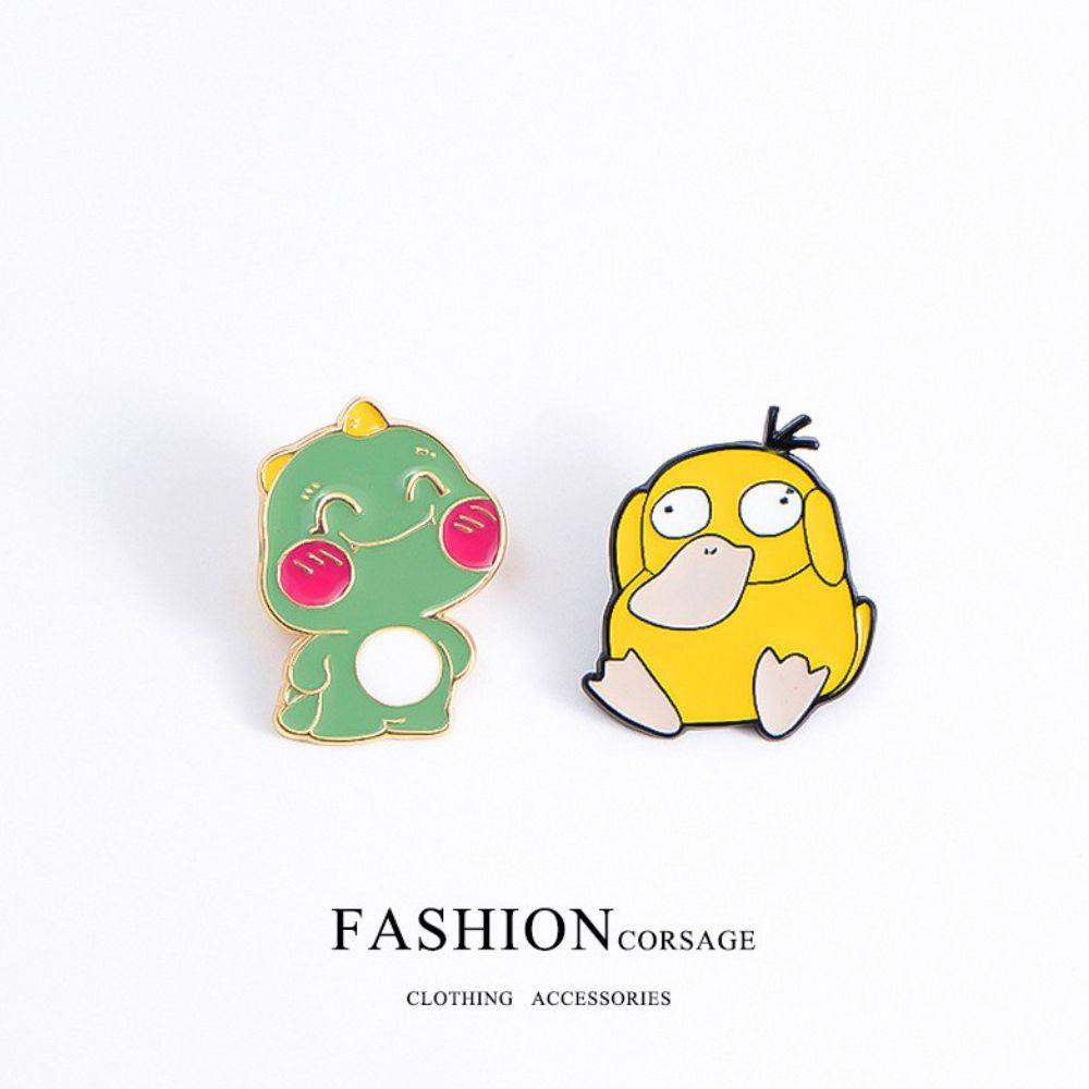 MXBEAUTY Lencana Anime Logam Kreatif Pikachu Lapel Pin Pokémon Ransel Pin