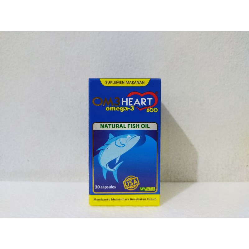 Om3Heart Omega-3 600mg isi 30 kapsul