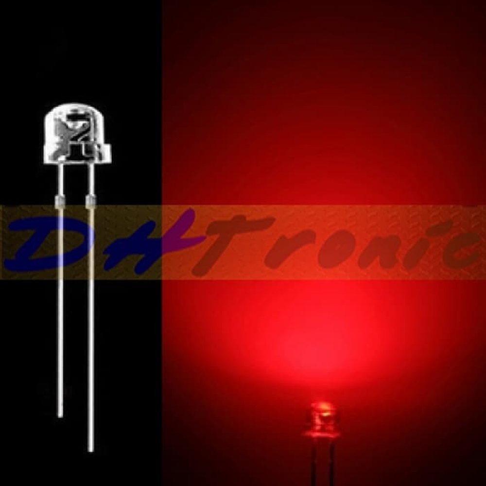 Promo STRAW HAT LED Putih Putih Merah 5mm Super Bright Camping Obral
