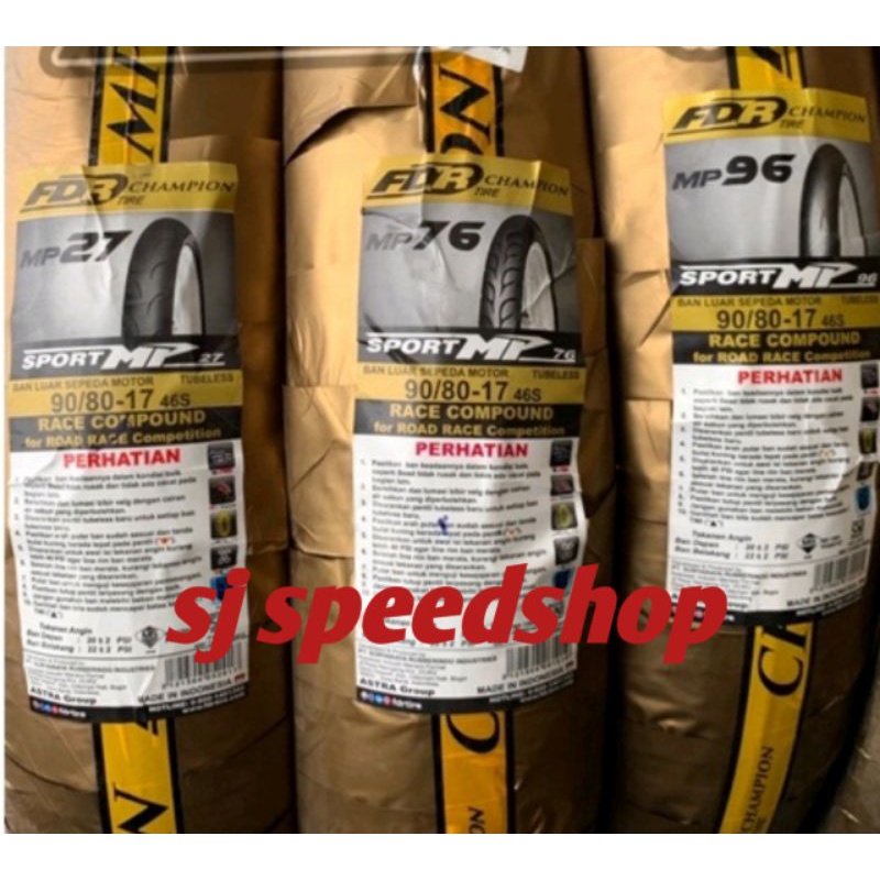 BAN FDR SPORT MP 27 76 DAN 96 RING 17 UKURAN 90/80 HARGA PERBIJI