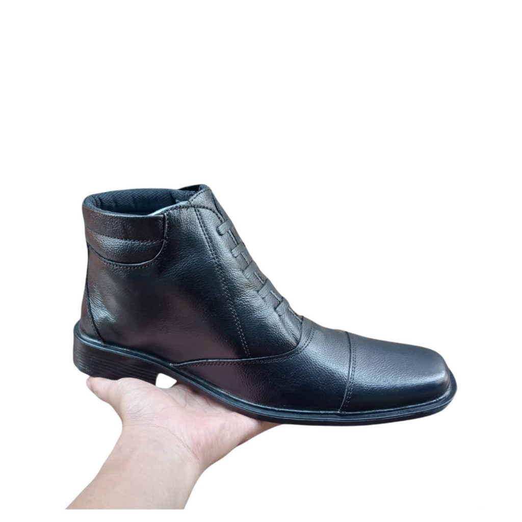 Sepatu Pdh Pria Bahan Kulit Formal Sepatu Model Sepatu Pria Kantoran , Polisi-