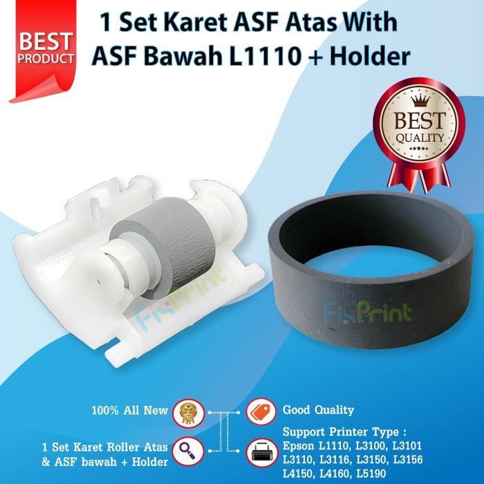 Karet Roller Epson Roll Printer L1110 L1210 L1250 L1256 L3100 L3101 L3110 L3210 L3116 L3150 L3156 L3250 L3256 L5190 L5290 L5296