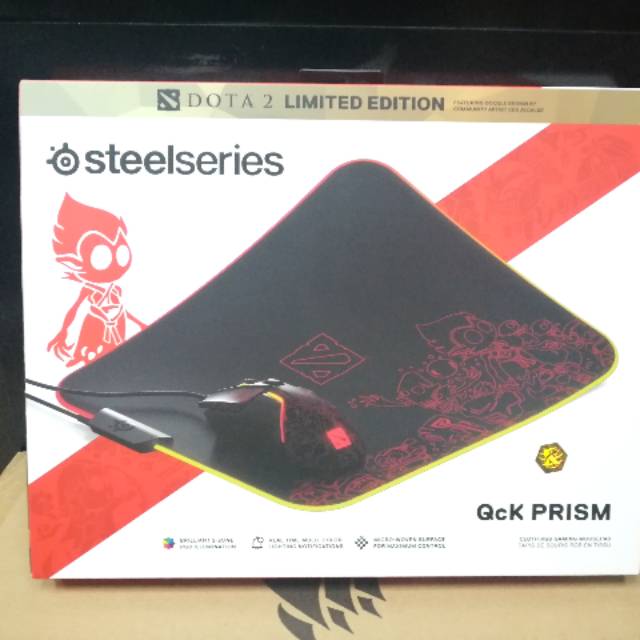 Steelseries Qck Prism Dota 2 TI9 Edition RGB Gaming Mousepad