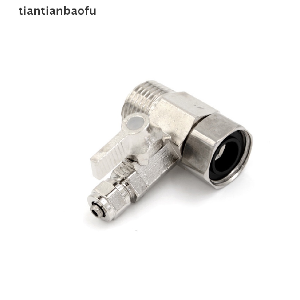 [tiantianbaofu] Feed Water Filter Purifier Adapter 1/2'' to 1/4'' Ball Valve Faucet Tap Safe Boutique