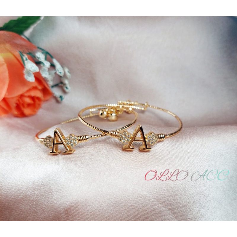 Gelang Anak Huruf Inisial Lengkap Titanium Fashion Anak Terhits Dan Anti Karat