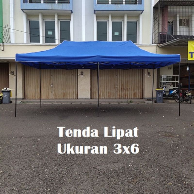tenda lipat bazar 3x6 besi kokoh