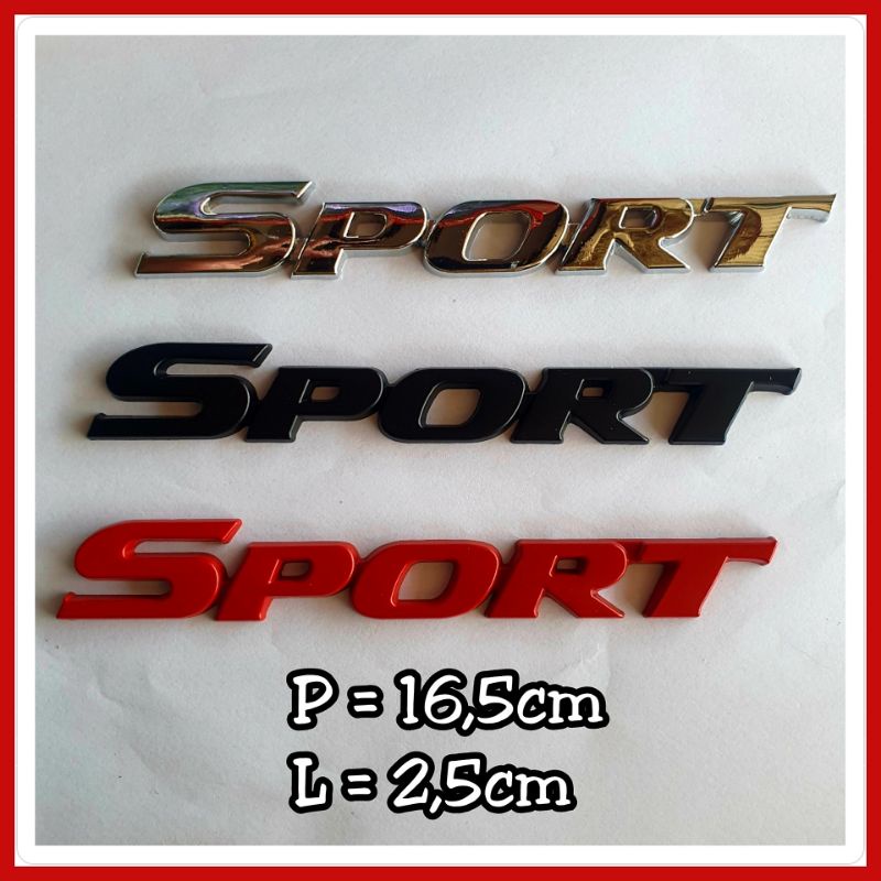 Emblem Logo Tulisan Sport