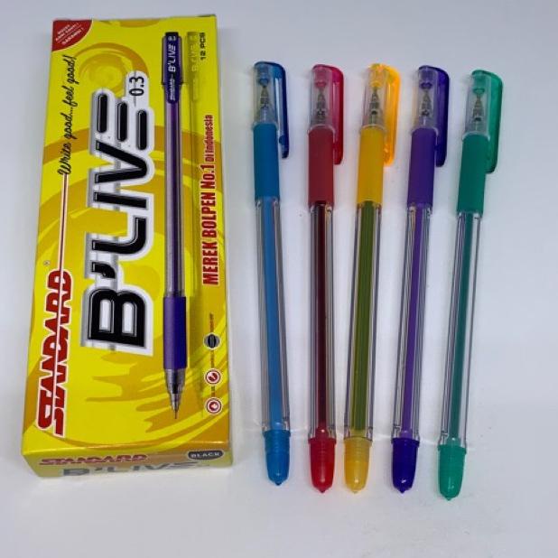 

Terbukti Pulpen Standard BLive (12 Pcs) .,,.,.,