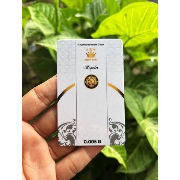 BABYGOLD 0.02 Gram Logam Mulia Emas Mini 24 Karat Special PVC